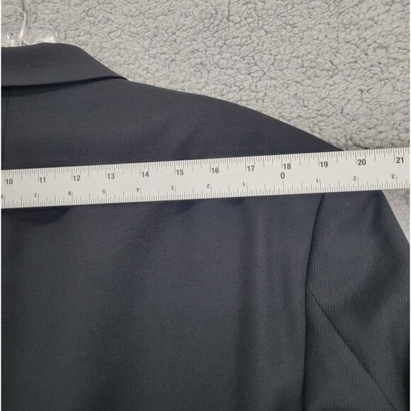 HUGO BOSS Men's Size 42L Black 100% Virgin Wool Super 100 Finest Quality Blazer - Picture 6 of 12
